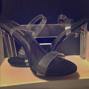 A Glass Dream clear heels